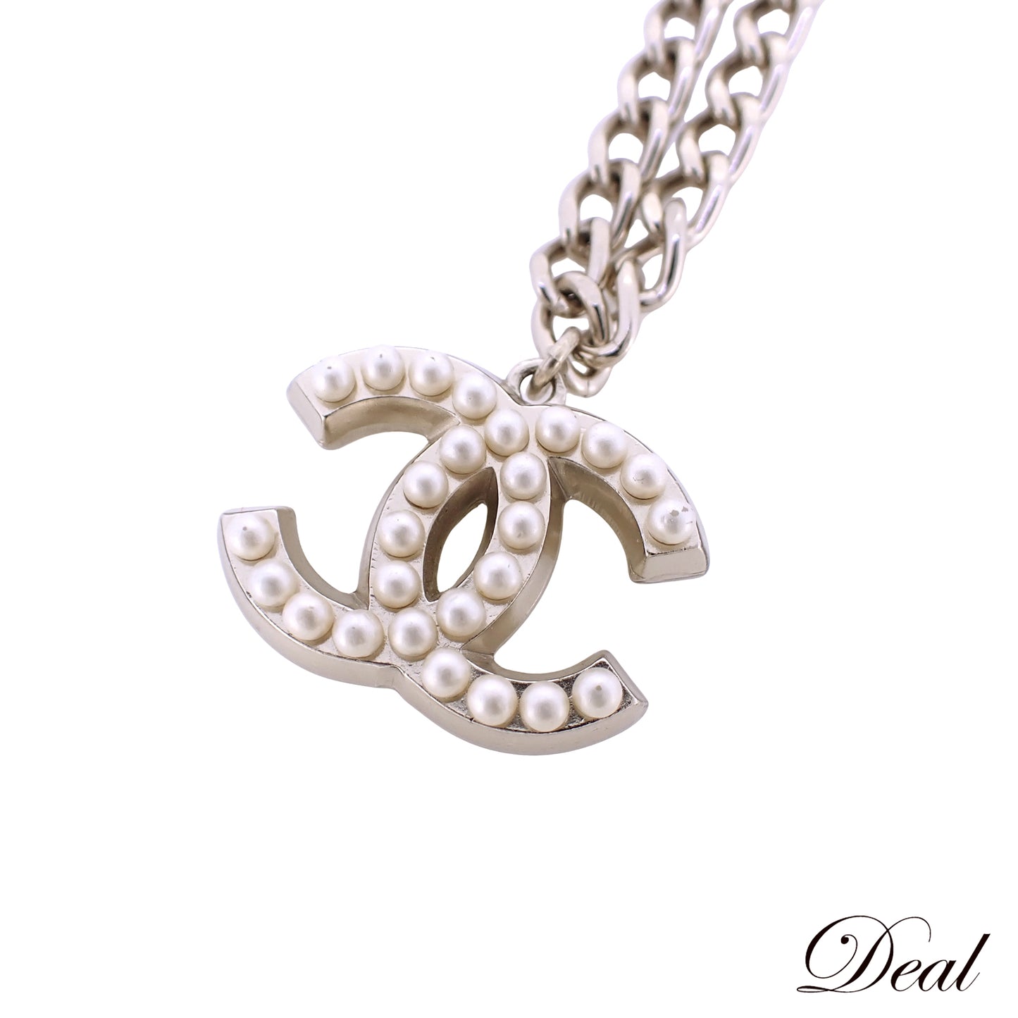 CHANEL シャネル ココマーク ラインパール シルバー 04A ヴィンテージ シルバー レディース ネックレス