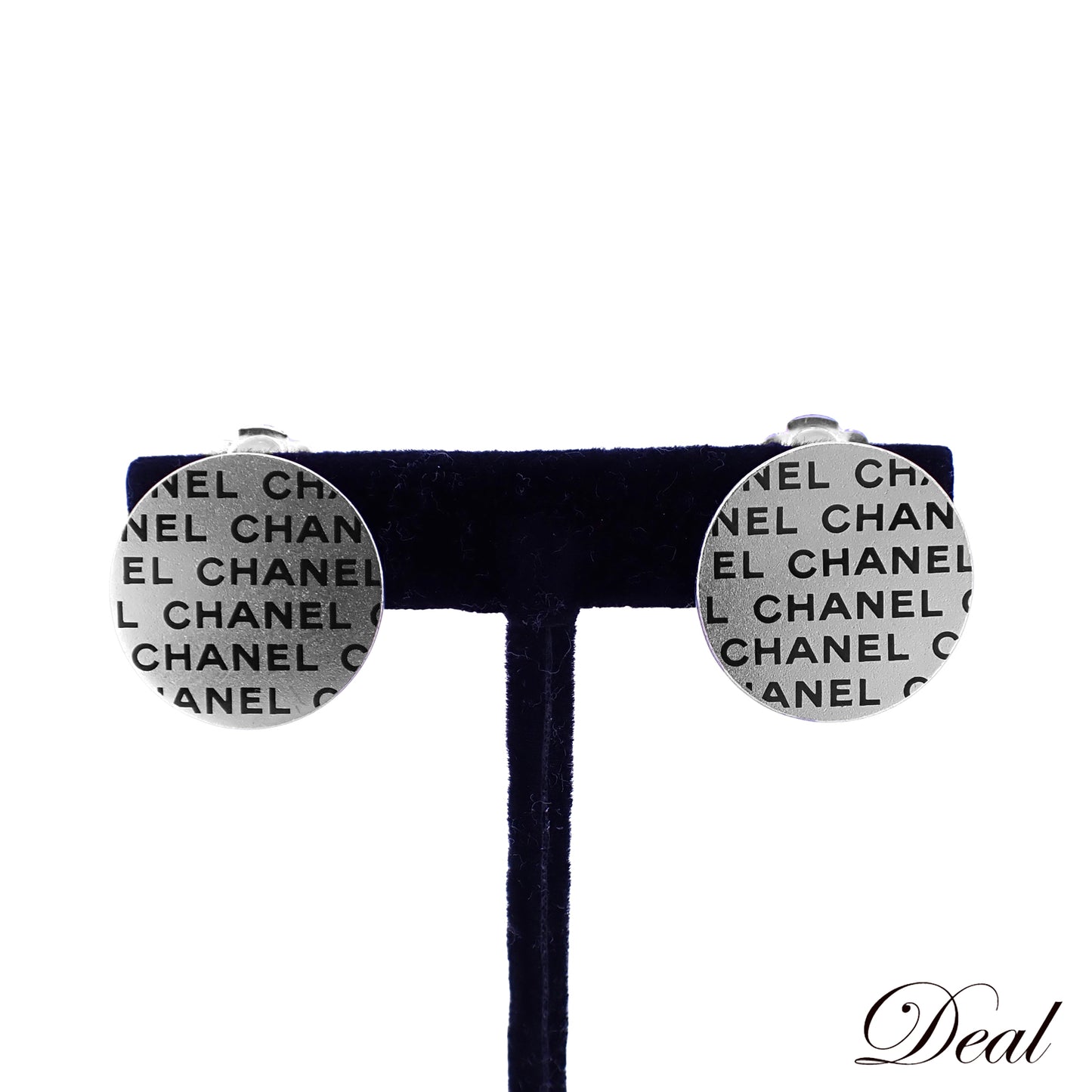 CHANEL シャネル ロゴ ラウンドプレート 00C ヴィンテージ シルバー シルバー レディース イヤリング