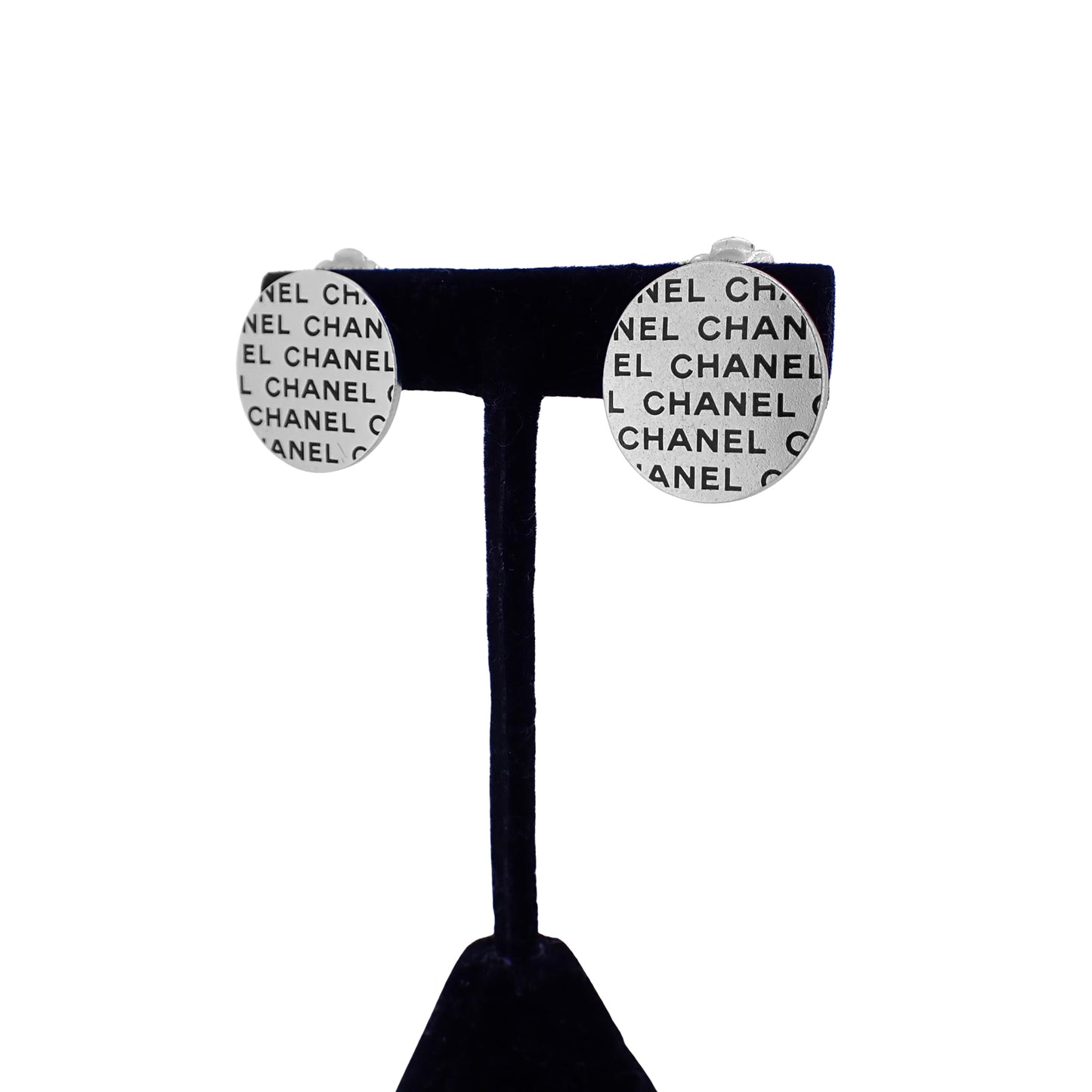 CHANEL シャネル ロゴ ラウンドプレート 00C ヴィンテージ シルバー シルバー レディース イヤリング