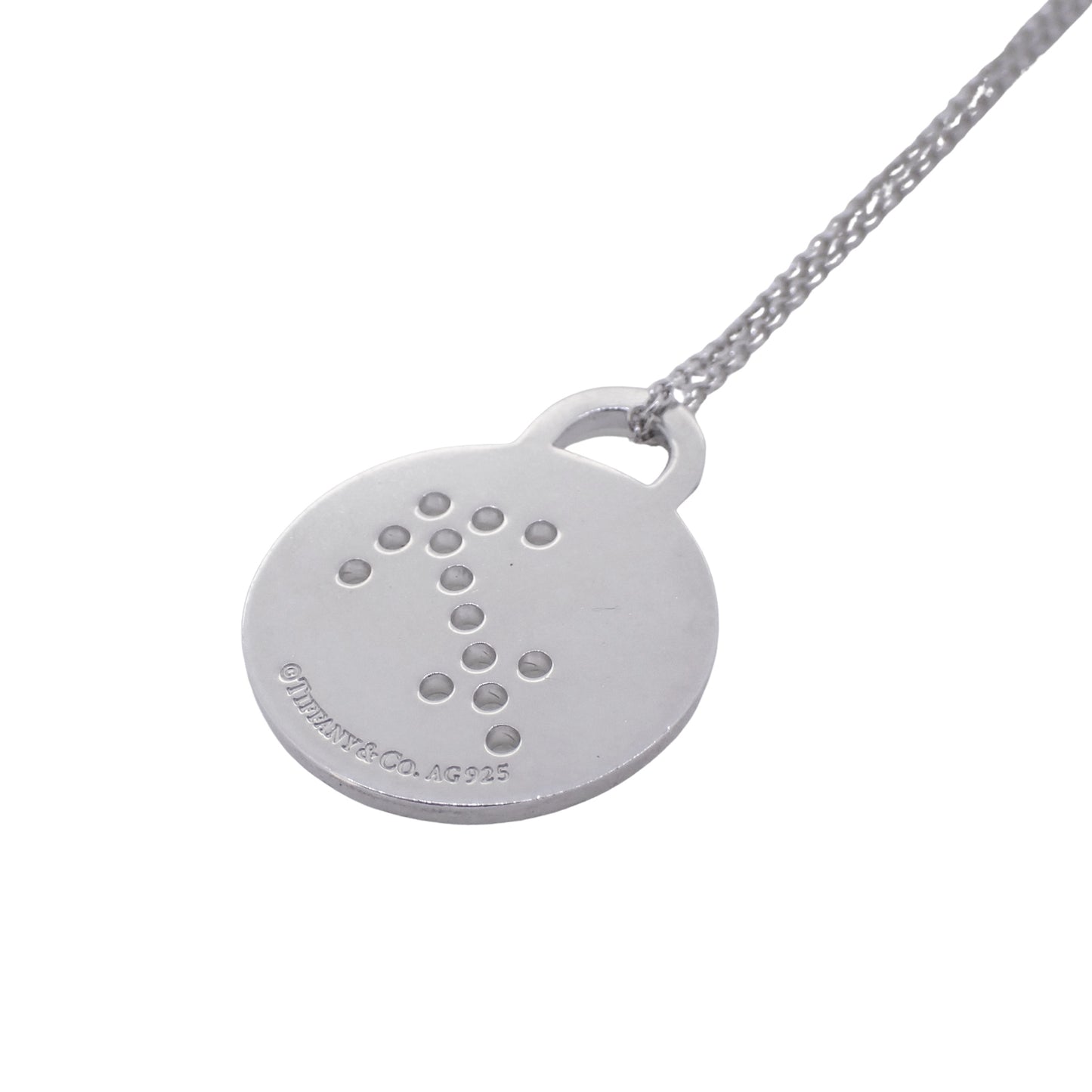 TIFFANY&Co. ティファニー リターントゥ ラウンドタグ 射手座 SV925 シルバー レディース ネックレス