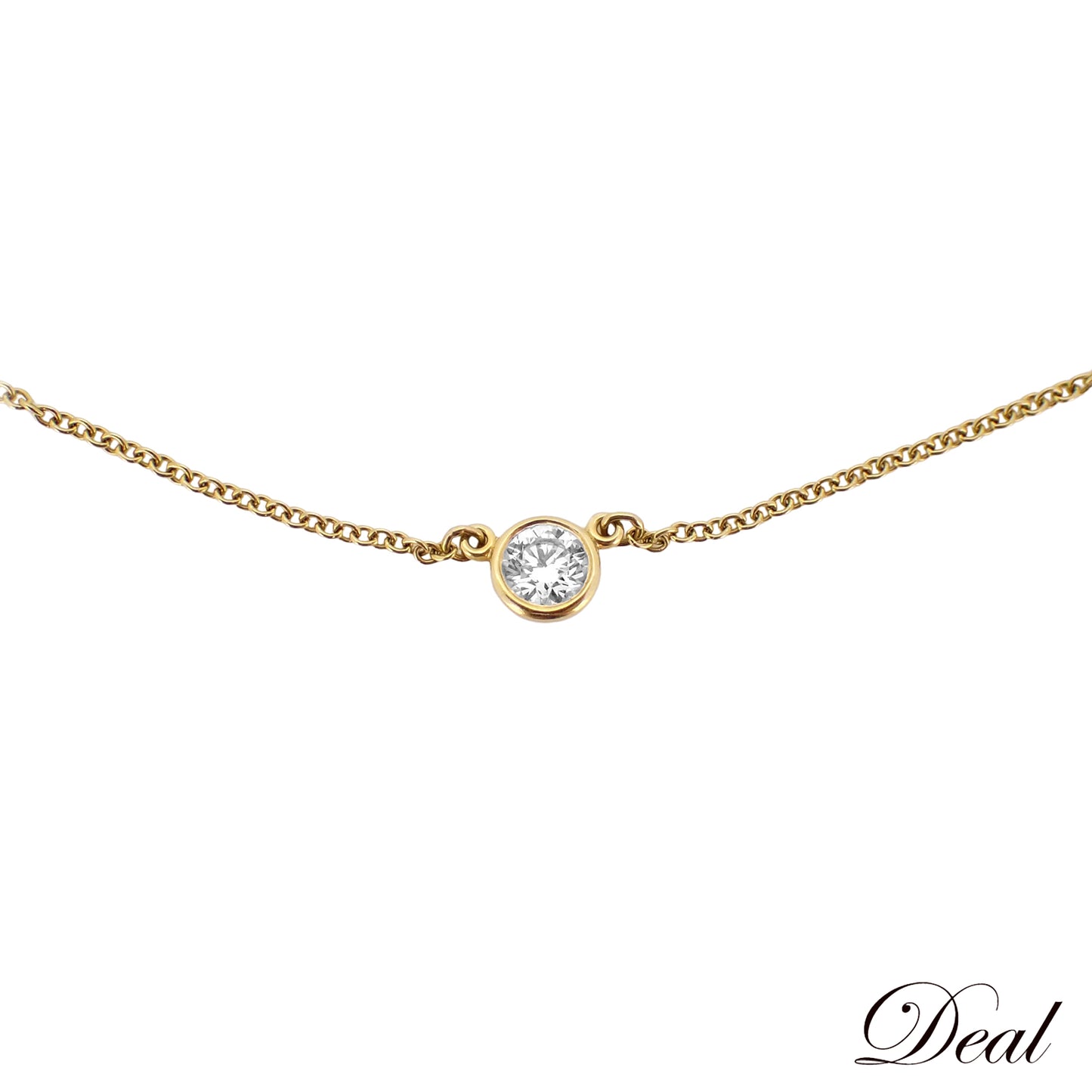TIFFANY&Co. ティファニー バイザヤード K18YG 1Pダイヤ 60017937 ゴールド レディース ネックレス
