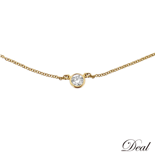 TIFFANY&Co. ティファニー バイザヤード K18YG 1Pダイヤ 60017937 ゴールド レディース ネックレス
