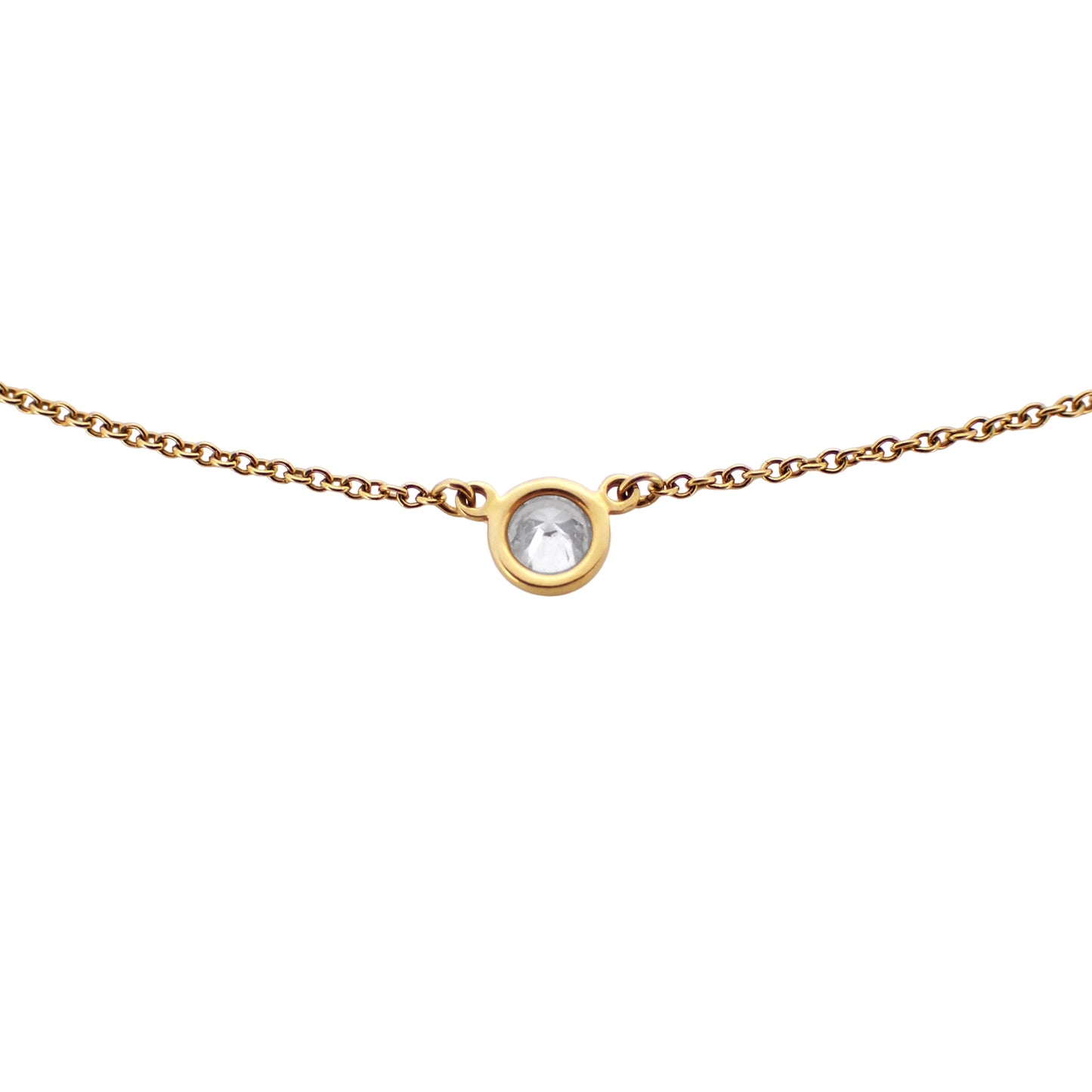 TIFFANY&Co. ティファニー バイザヤード K18YG 1Pダイヤ 60017937 ゴールド レディース ネックレス