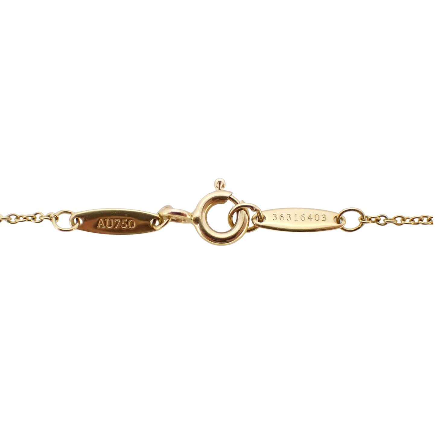 TIFFANY&Co. ティファニー バイザヤード K18YG 1Pダイヤ 60017937 ゴールド レディース ネックレス