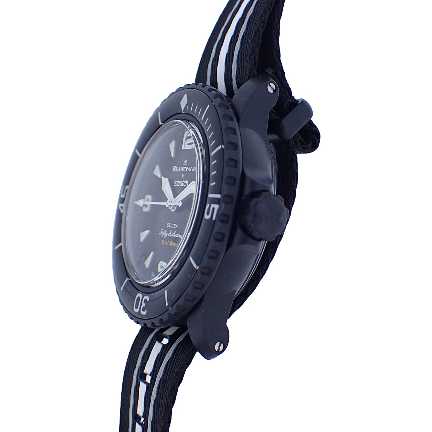 Swatch スウォッチ ブランパン×スウォッチ フィフティファゾムス オーシャンオブストーム SO35B400 メンズ 腕時計