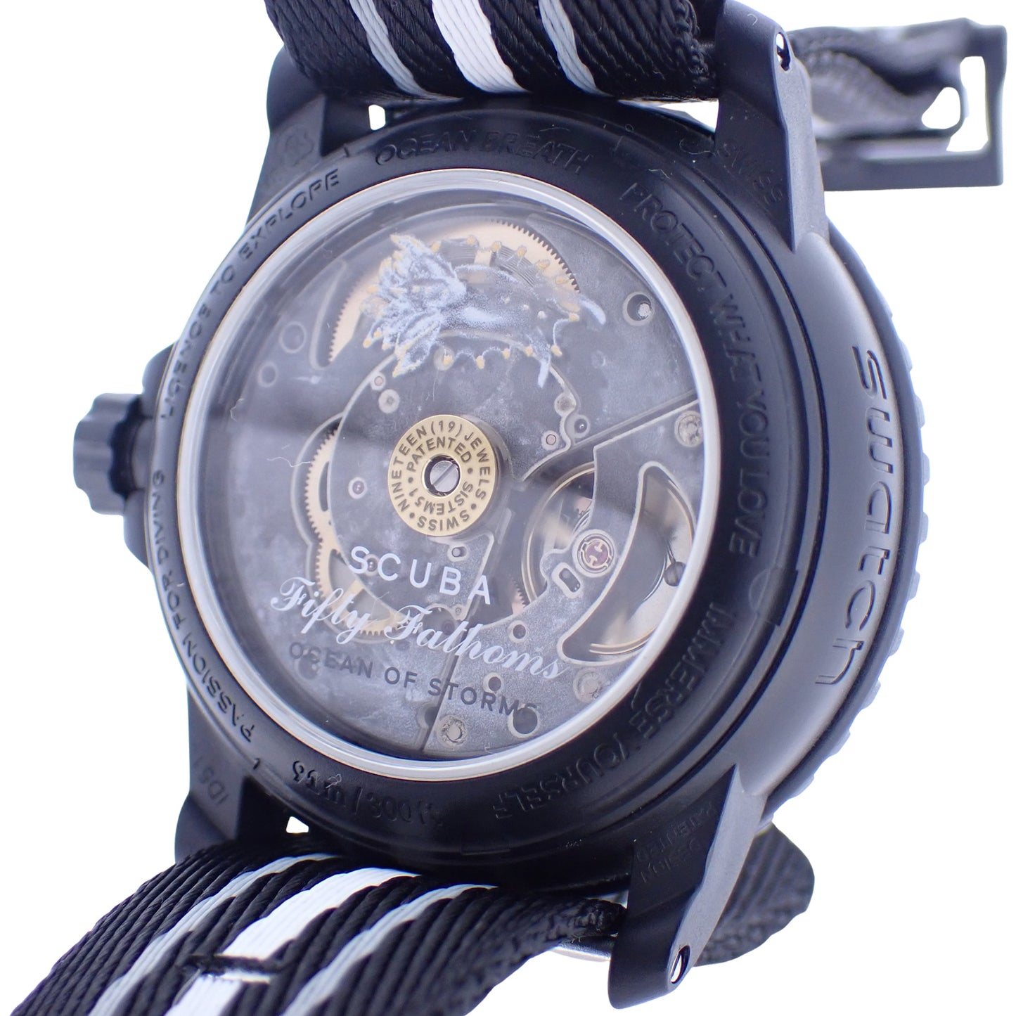 Swatch スウォッチ ブランパン×スウォッチ フィフティファゾムス オーシャンオブストーム SO35B400 メンズ 腕時計