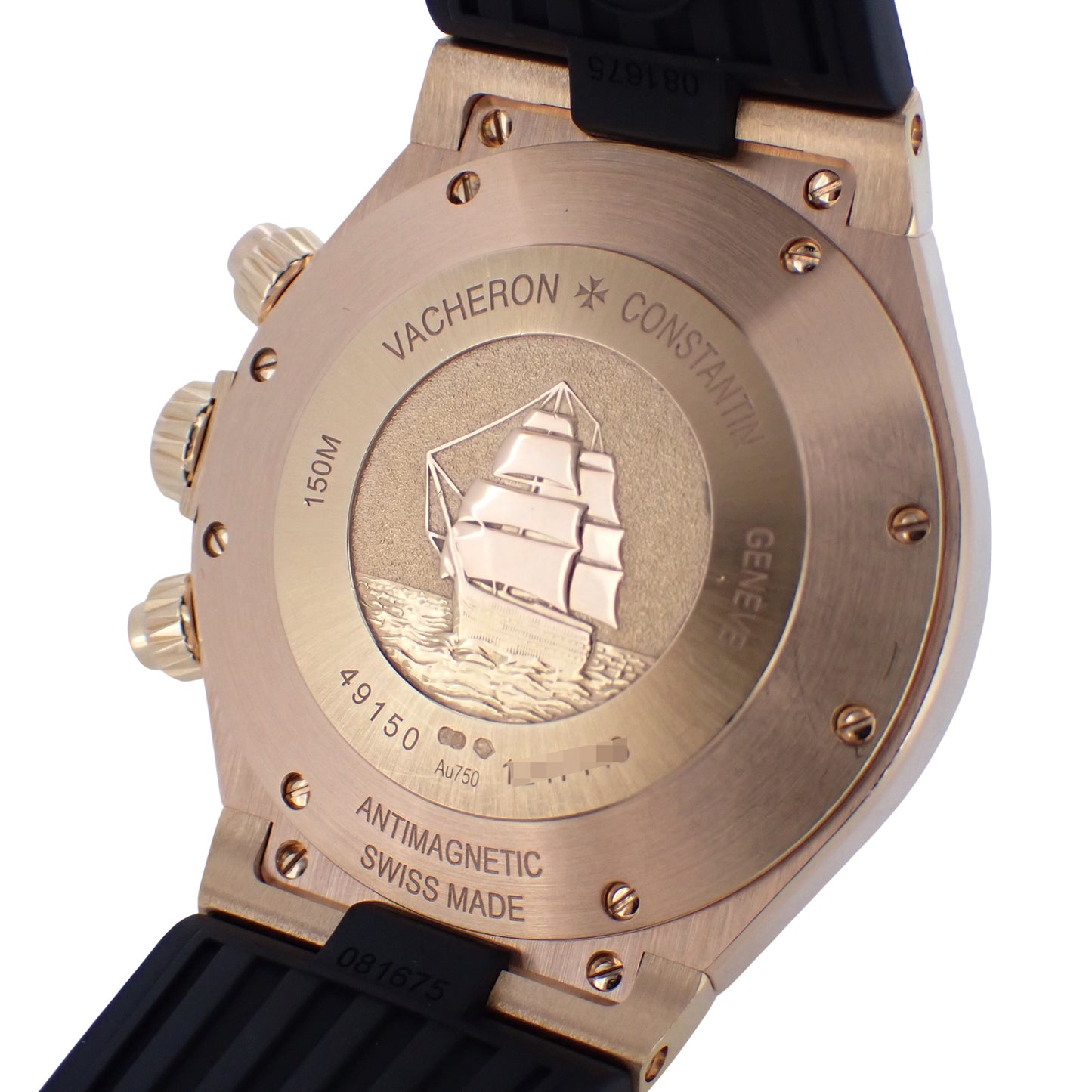K18PG VACHERON CONSTANTIN ヴァシュロンコンスタンタン オーバーシーズ クロノグラフ 49150/000R-9338 メンズ 腕時計