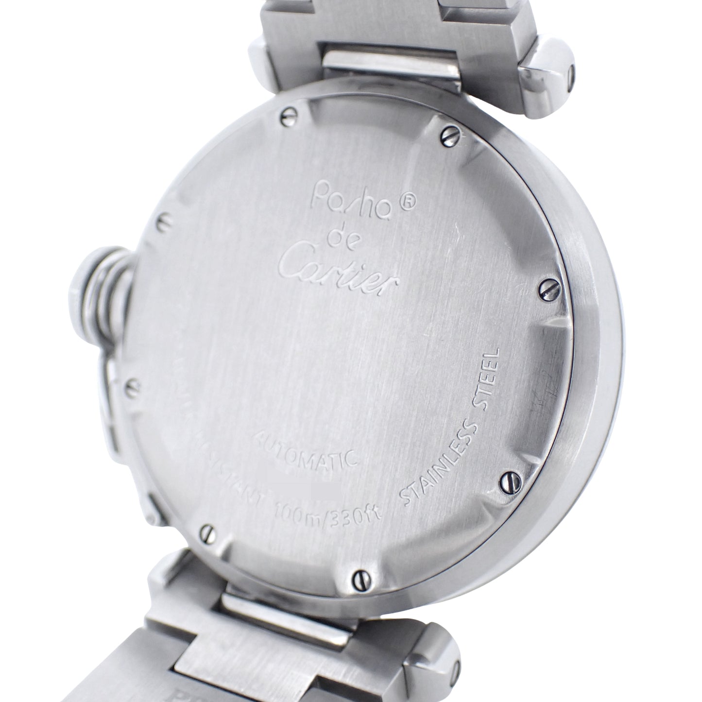 Cartier カルティエ パシャC ビッグデイト W31058M7 ピンク ボーイズ ユニセックス レディース 腕時計