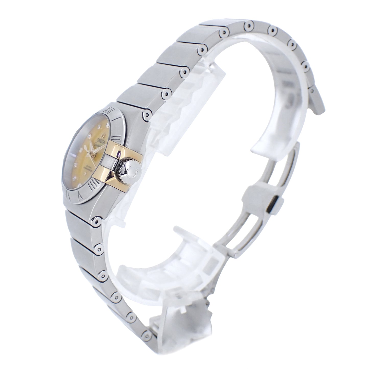 OMEGA オメガ コンステレーション ブラッシュ 11PD イエローシェル 123.20.27.20.57.003 コーアクシャル クロノメーター SS/YG レディース 腕時計