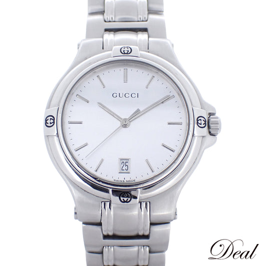 GUCCI グッチ ラウンド デイト クォーツ 9040M メンズ 腕時計