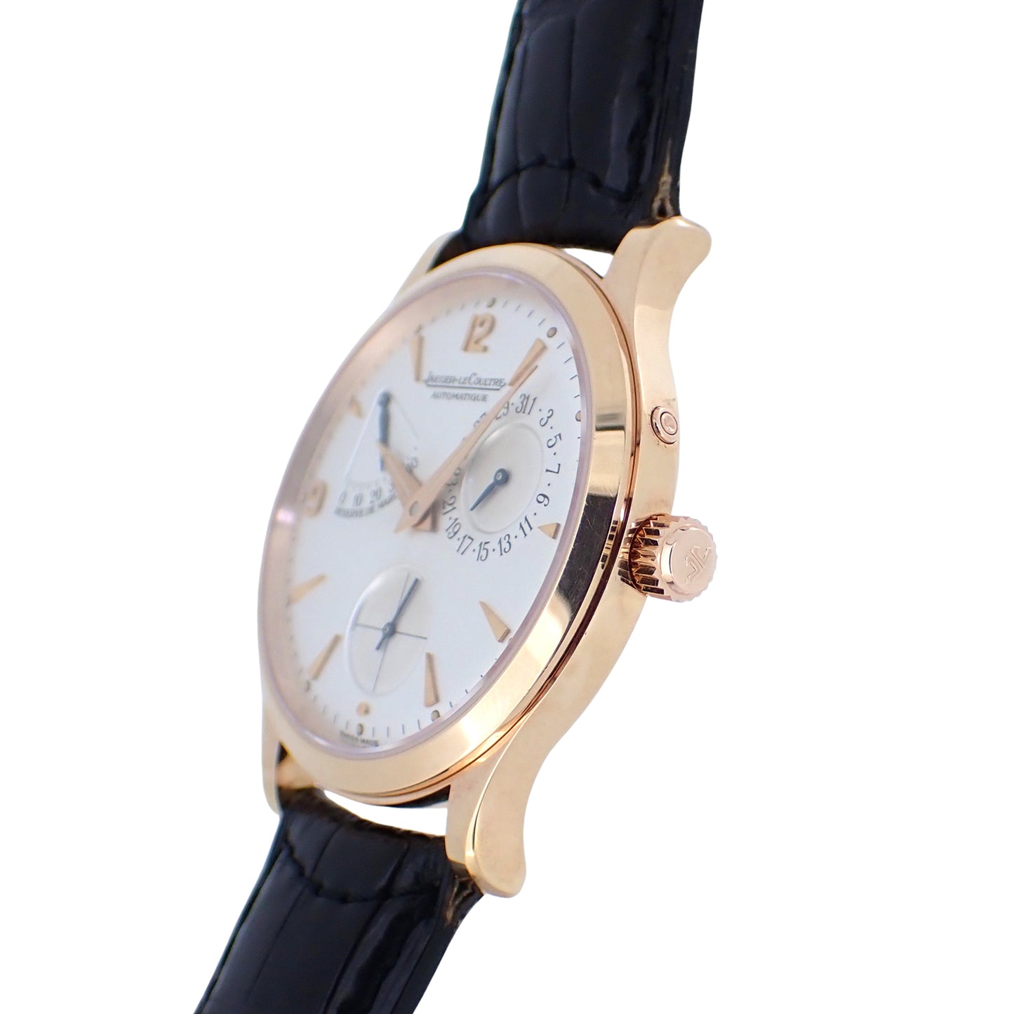OH済 K18RG JAEGER LECOULTRE ジャガールクルト マスターコントロール リザーブ ド マルシェ Q1482420 140.2.93 メンズ 腕時計