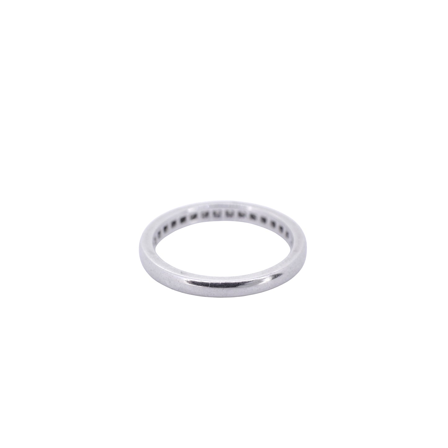 TIFFANY&Co. ティファニー ハーフエタニティ ダイヤ PT950 9号 シルバー レディース リング 指輪