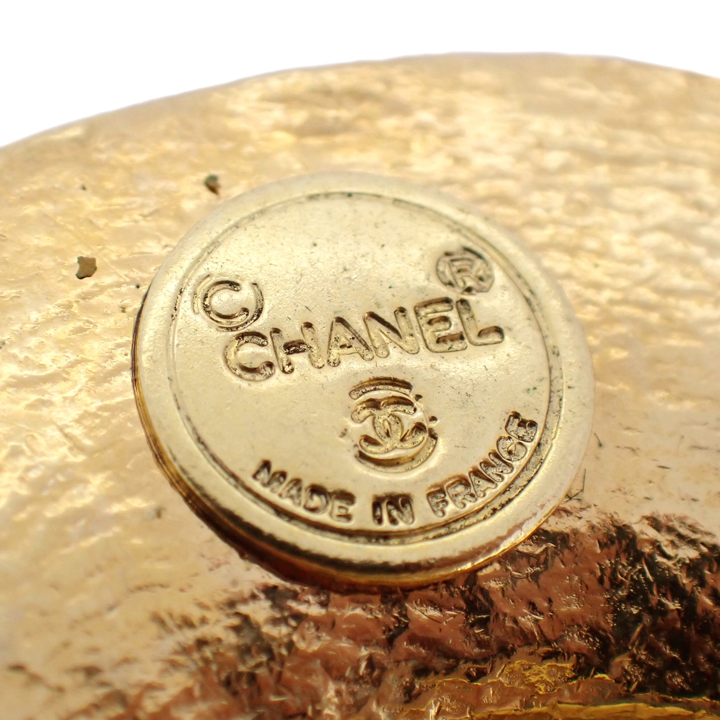 CHANEL シャネル 麦わら帽子 GP ゴールド ヴィンテージ ゴールド レディース ブローチ