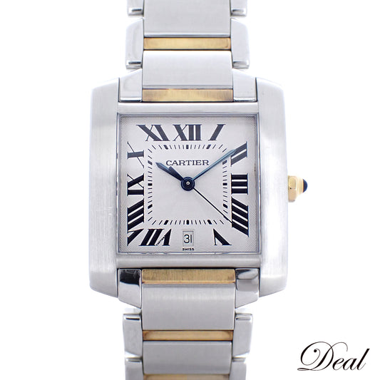 Cartier カルティエ タンクフランセーズLM W51005Q4 SS/YG メンズ 腕時計
