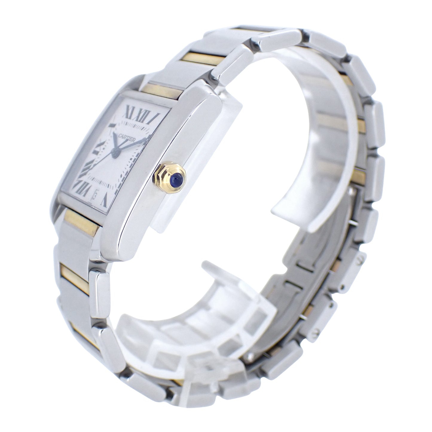 Cartier カルティエ タンクフランセーズLM W51005Q4 SS/YG メンズ 腕時計