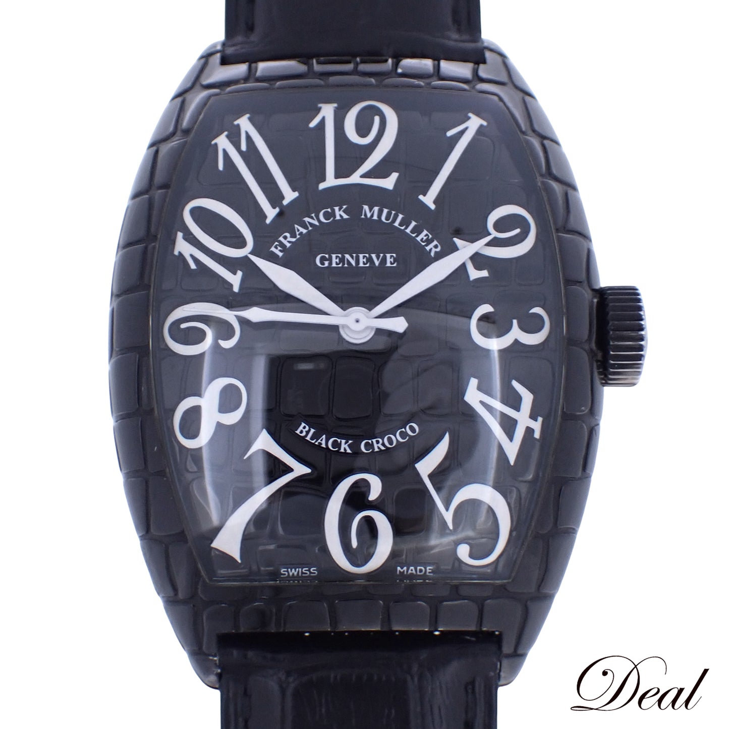 FRANCK MULLER フランクミュラー トノーカーベックス ブラッククロコ 9880SCBLKCRO メンズ 腕時計