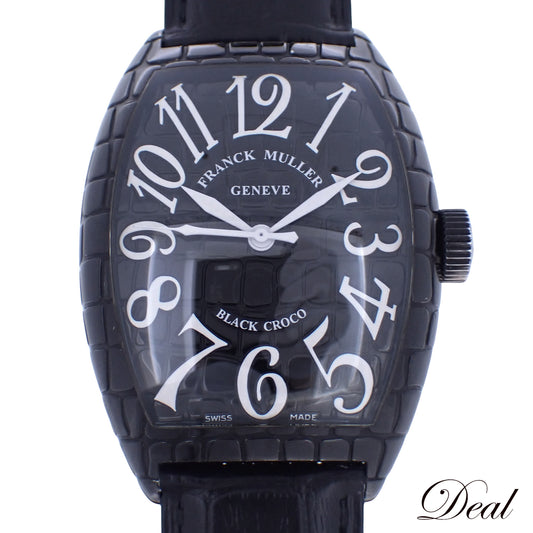FRANCK MULLER フランクミュラー トノーカーベックス ブラッククロコ 9880SCBLKCRO メンズ 腕時計