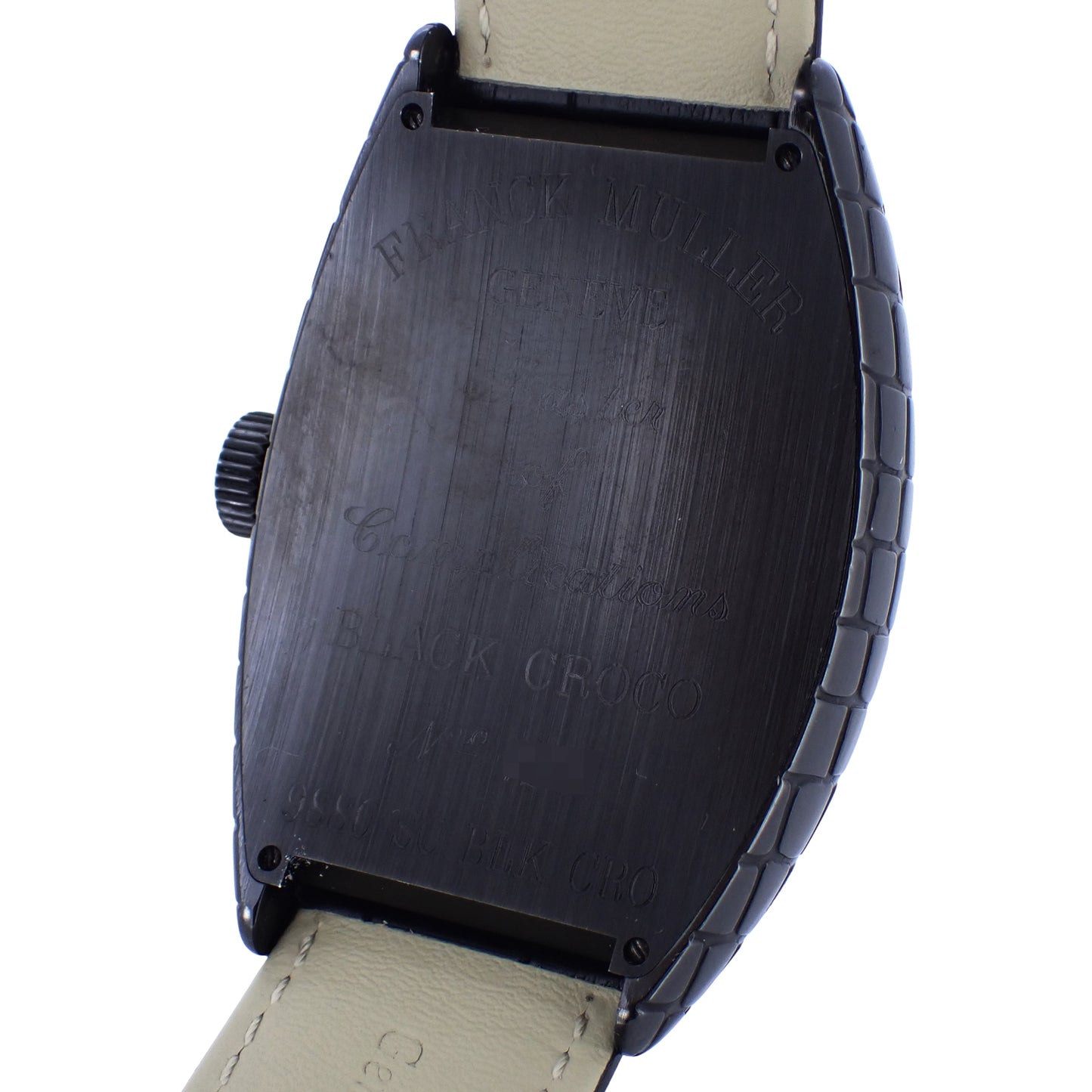 FRANCK MULLER フランクミュラー トノーカーベックス ブラッククロコ 9880SCBLKCRO メンズ 腕時計