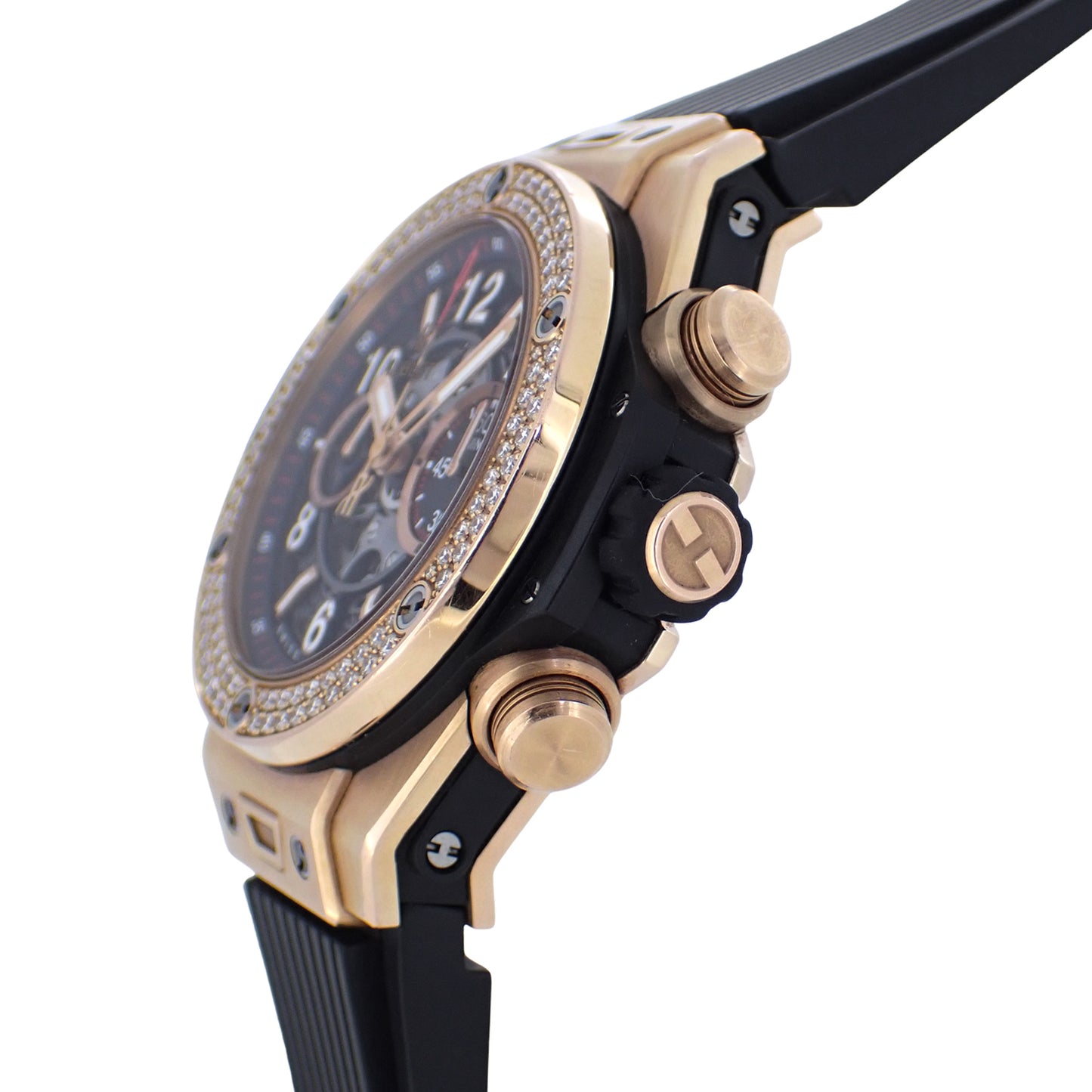 ベゼルダイヤ HUBLOT ウブロ ビッグバン ウニコ キングゴールド 411.CX.1180.RX メンズ 腕時計