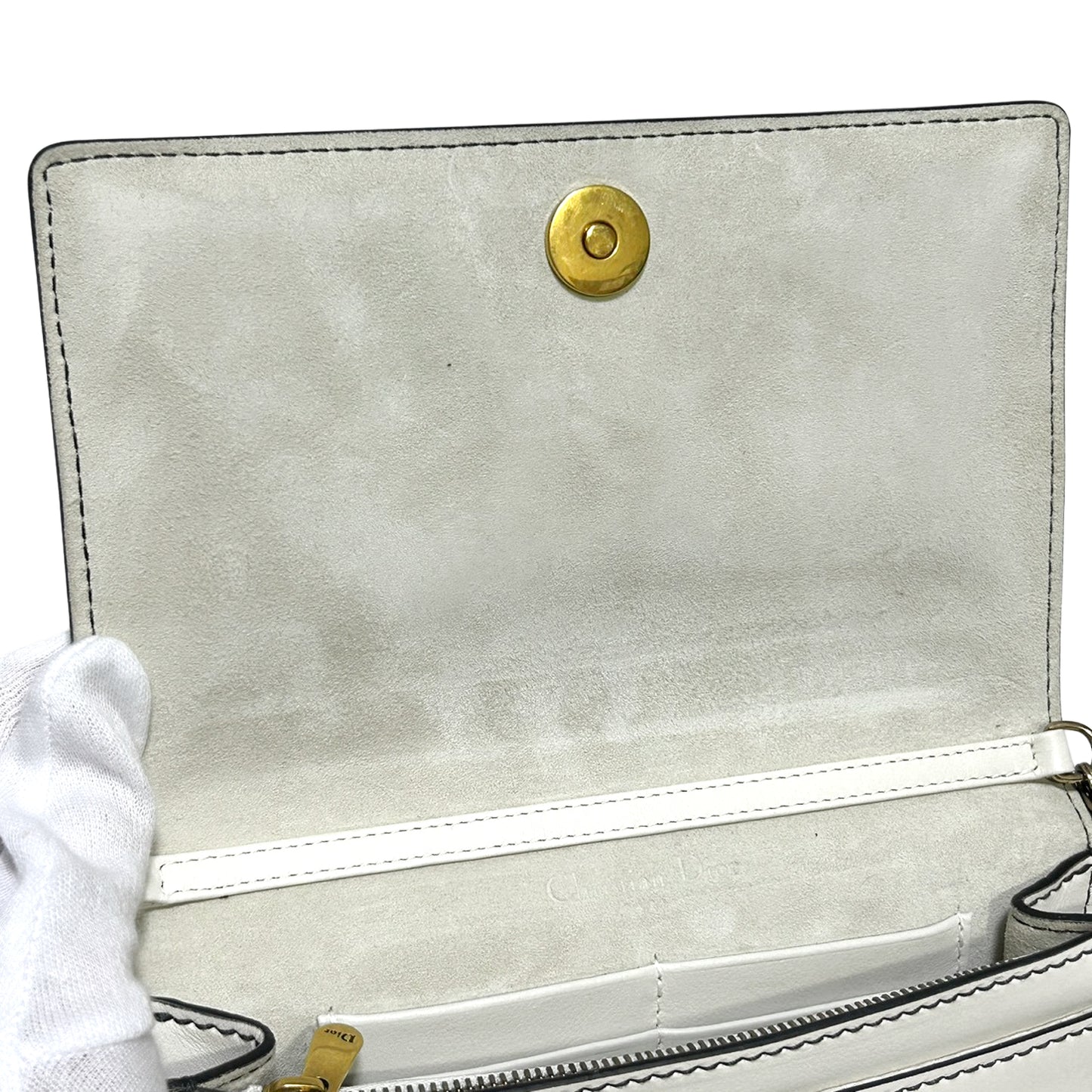 DIOR ディオール J'ADIOR ジャディオール チェーンバッグ レザー ホワイト レディース ショルダーバッグ