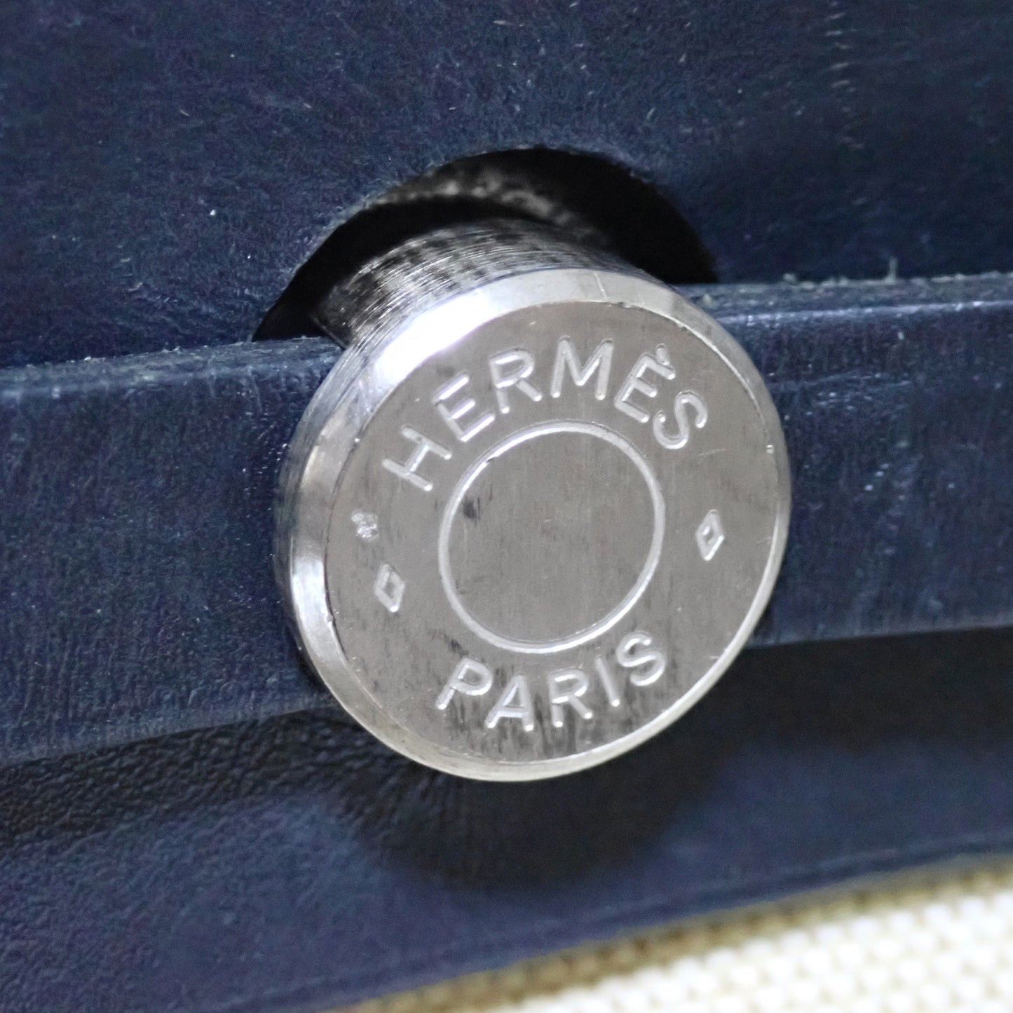HERMES エルメス エールバッグPM トワルオフィシエ レザー ナチュラル×ブラック ハンドバッグ ベージュ レディース ショルダーバッグ