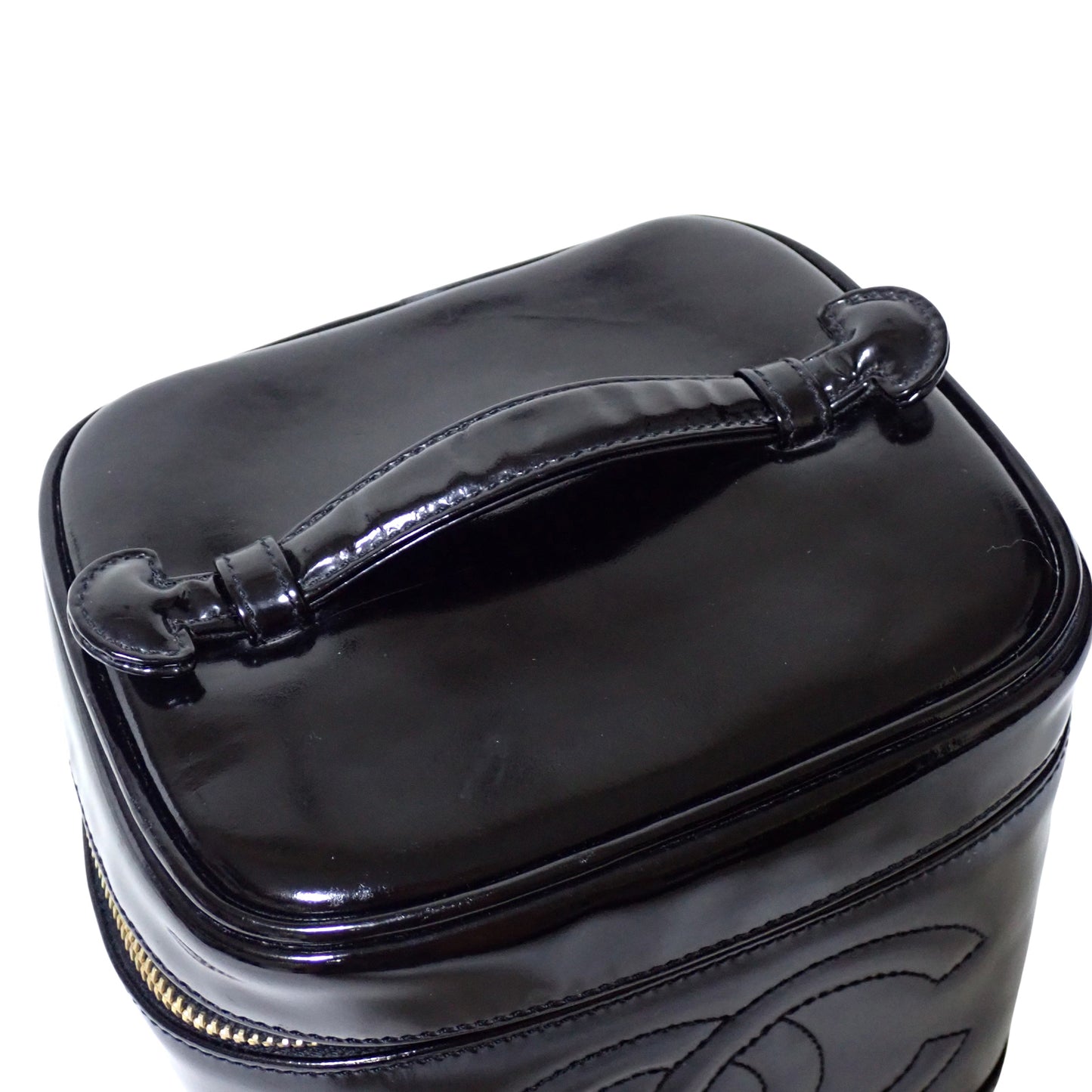 CHANEL シャネル ココマーク 縦型 バニティバッグ メイクポーチ A01998 ブラック レディース ハンドバッグ