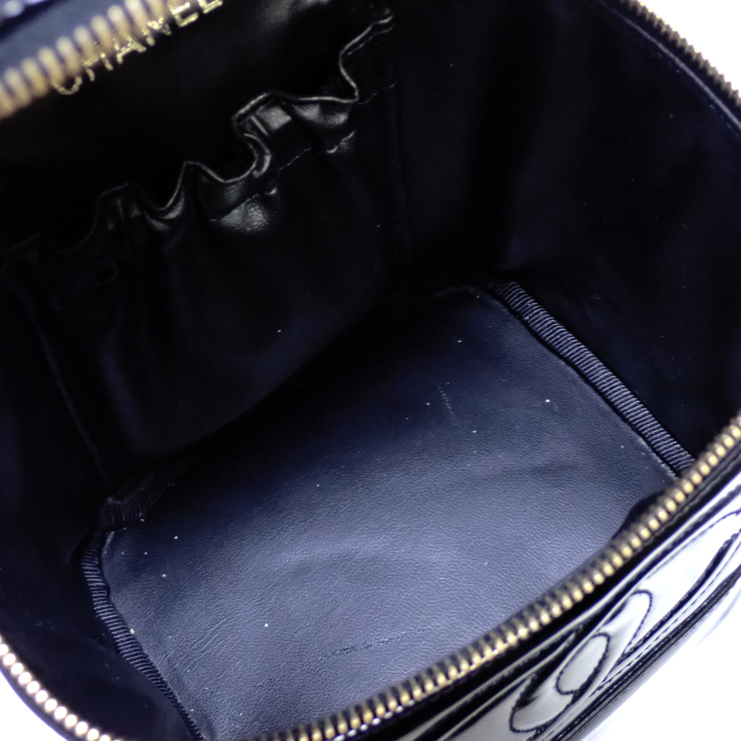 CHANEL シャネル ココマーク 縦型 バニティバッグ メイクポーチ A01998 ブラック レディース ハンドバッグ