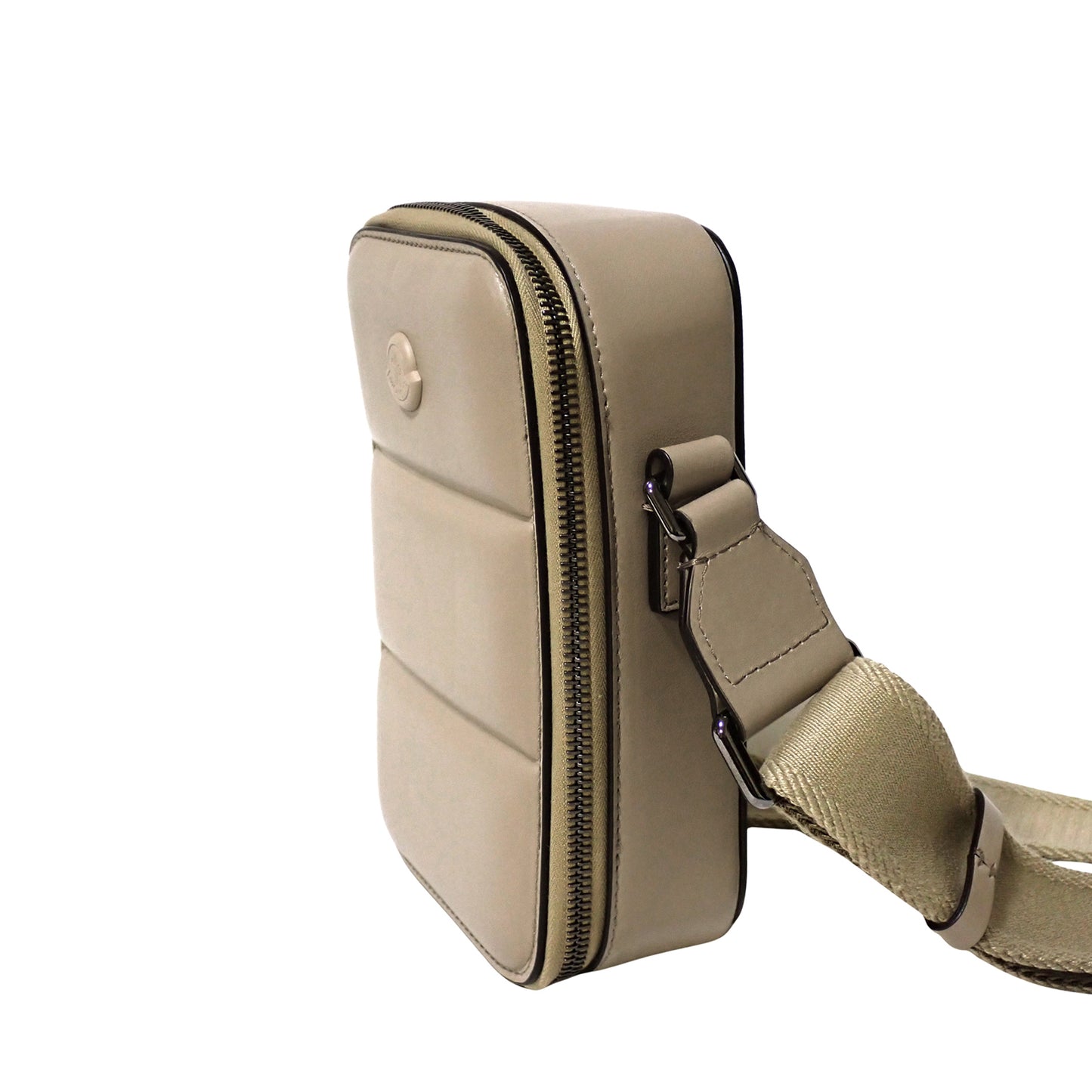 MONCLER モンクレール バーティカル クロスボディバッグ レザー J209A5L00002 ユニセックス ベージュ レディース ショルダーバッグ