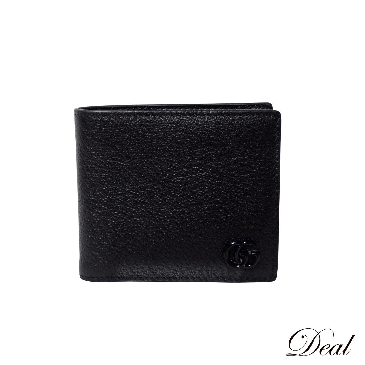 GUCCI グッチ GGマーモント レザー 428725 ブラック メンズ 二つ折り財布