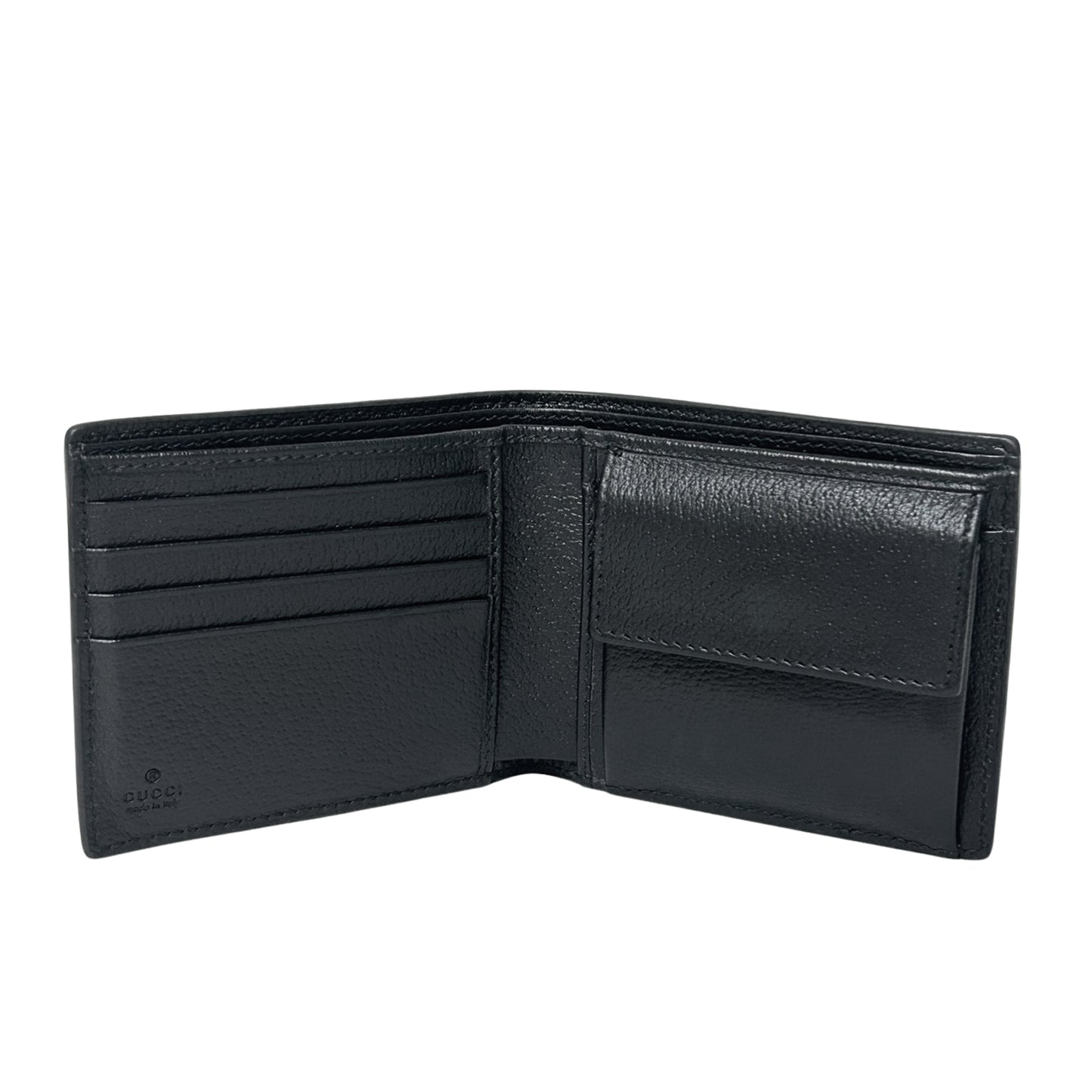 GUCCI グッチ GGマーモント レザー 428725 ブラック メンズ 二つ折り財布