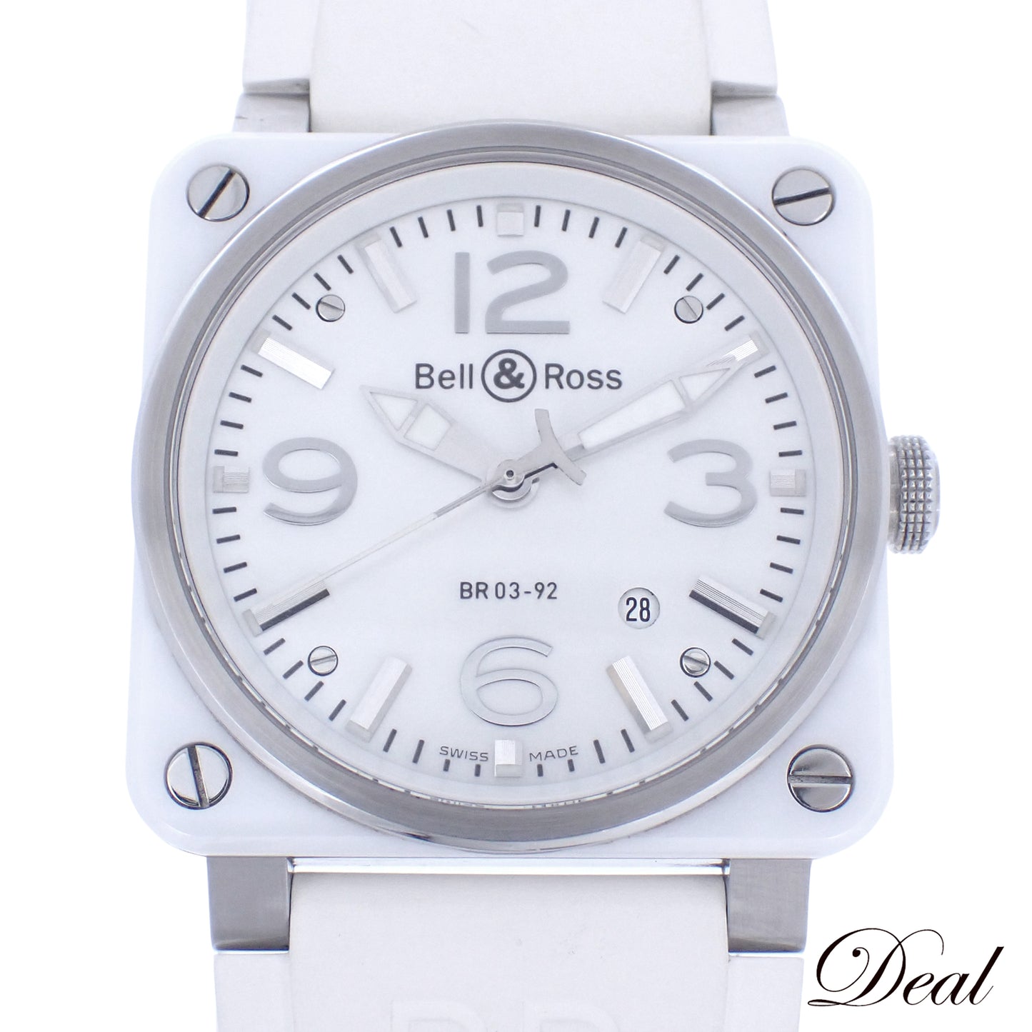 Bell＆Ross ベル＆ロス BR 03-92 アビエーター BR03-92-SC ホワイトシェル メンズ 腕時計