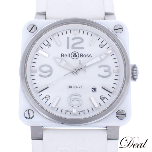 Bell＆Ross ベル＆ロス BR 03-92 アビエーター BR03-92-SC ホワイトシェル メンズ 腕時計