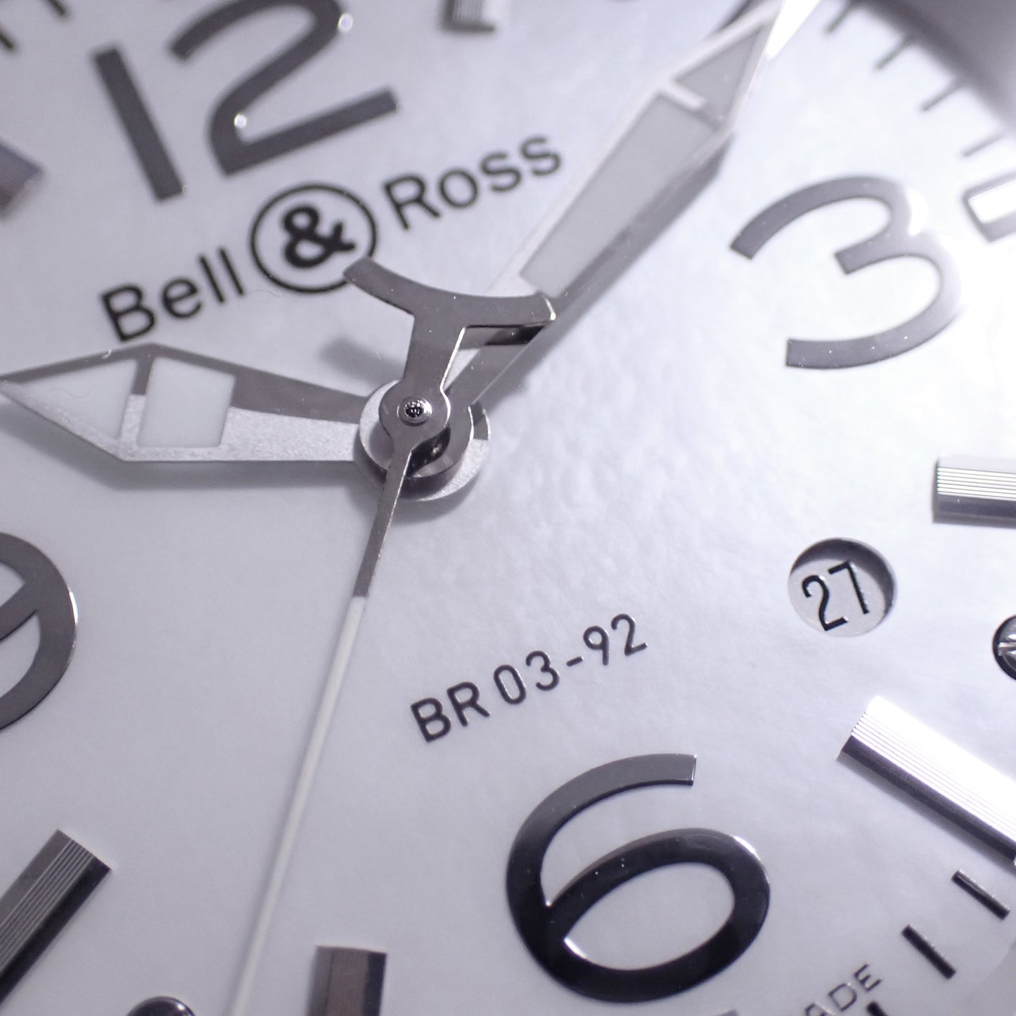 Bell＆Ross ベル＆ロス BR 03-92 アビエーター BR03-92-SC ホワイトシェル メンズ 腕時計