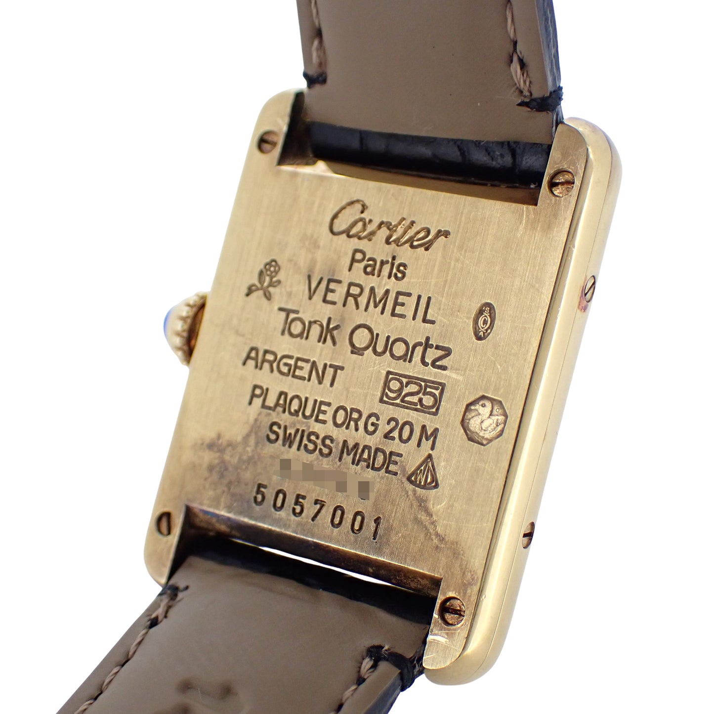 Cartier カルティエ マストタンク SM ヴェルメイユ W1003153 レディース 腕時計