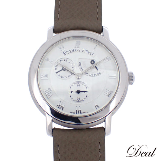 K18WG AUDEMARS PIGUET オーデマピゲ ジュールオーデマ 25955BC.OO.D002CR.01 スモールセコンド パワーリザーブ メンズ 腕時計