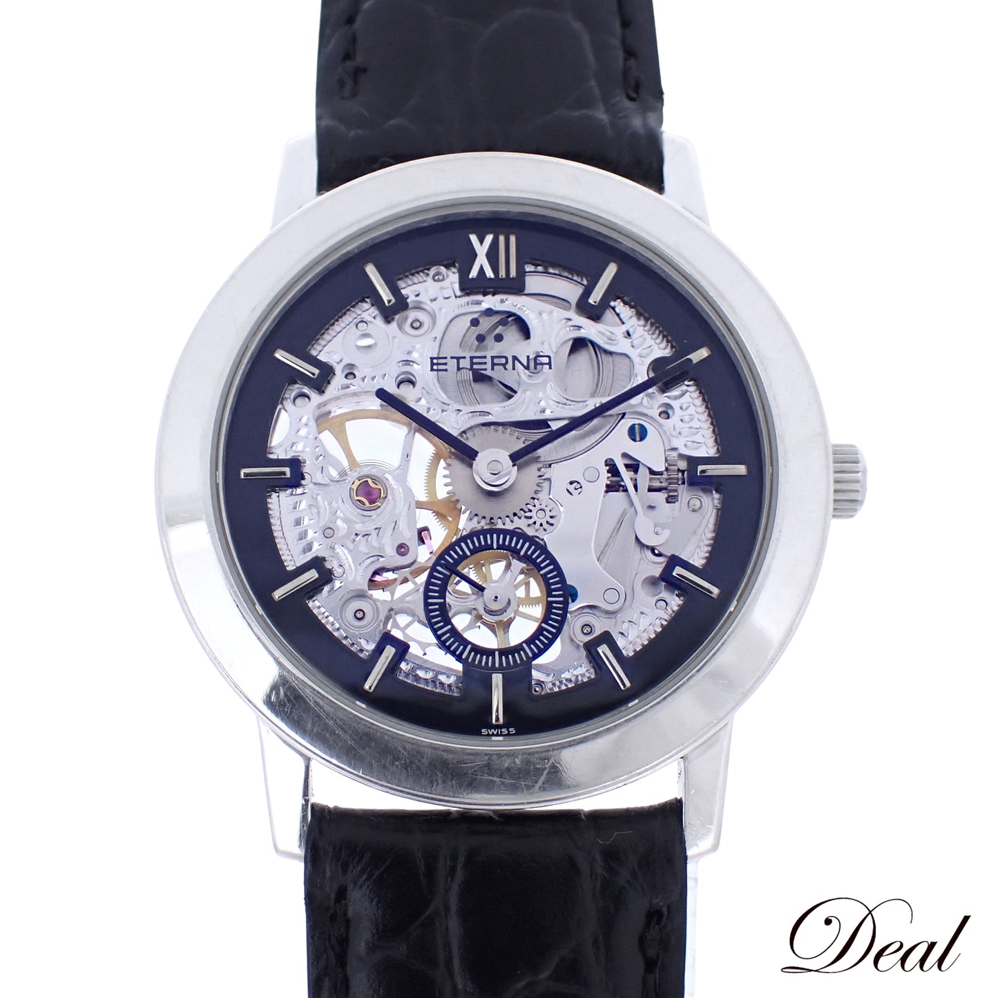 K18WG 999本限定 Eterna エテルナ スケルトン 1856 手巻き メンズ 腕時計