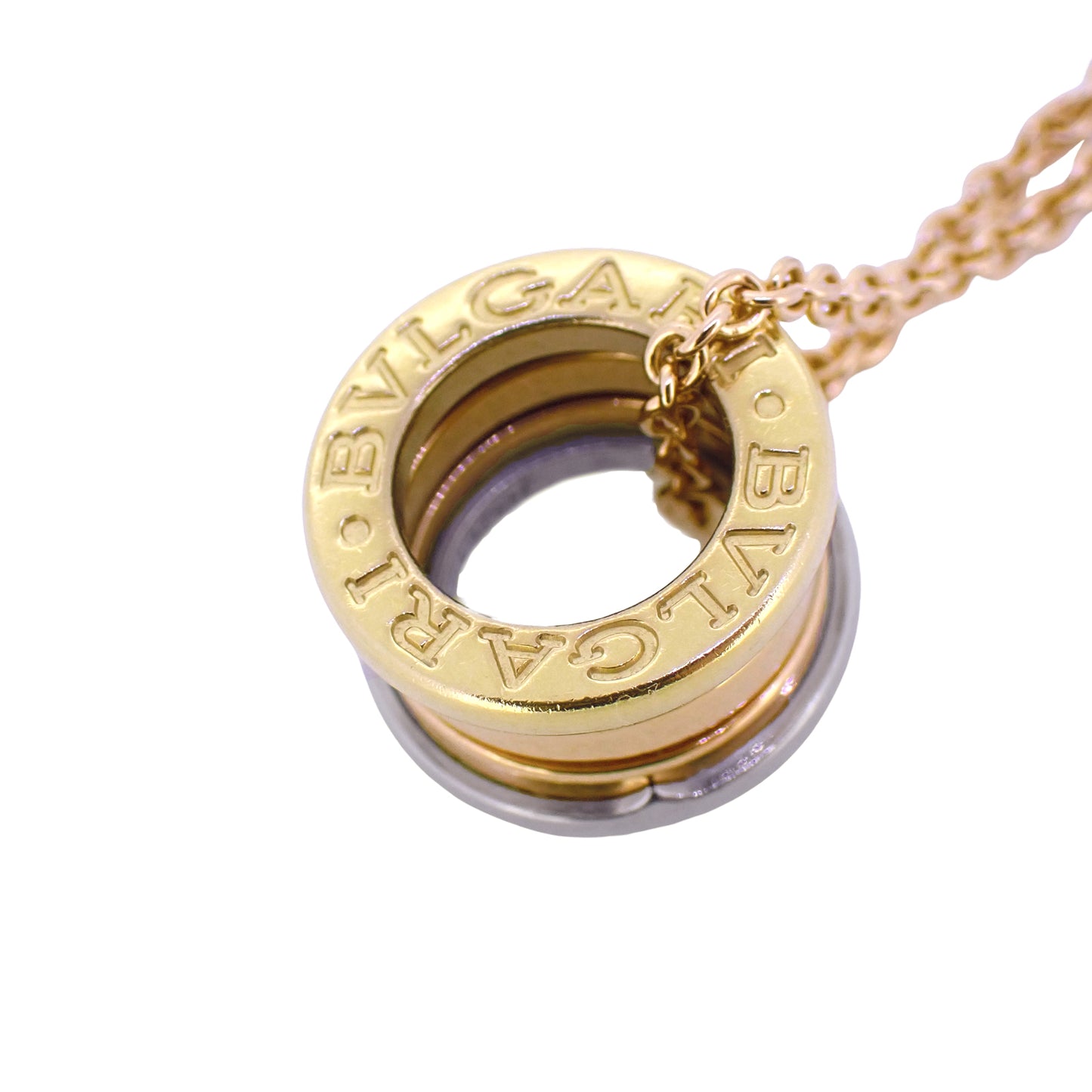 BVLGARI ブルガリ B-ZERO1 ビーゼロワン スリーカラー パーフェクトミステイク K18YG K18WG K18PG ゴールド レディース ネックレス