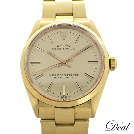 K18YG ROLEX ロレックス オイスターパーペチュアル 1002 ヴィンテージ 1966年 メンズ 腕時計