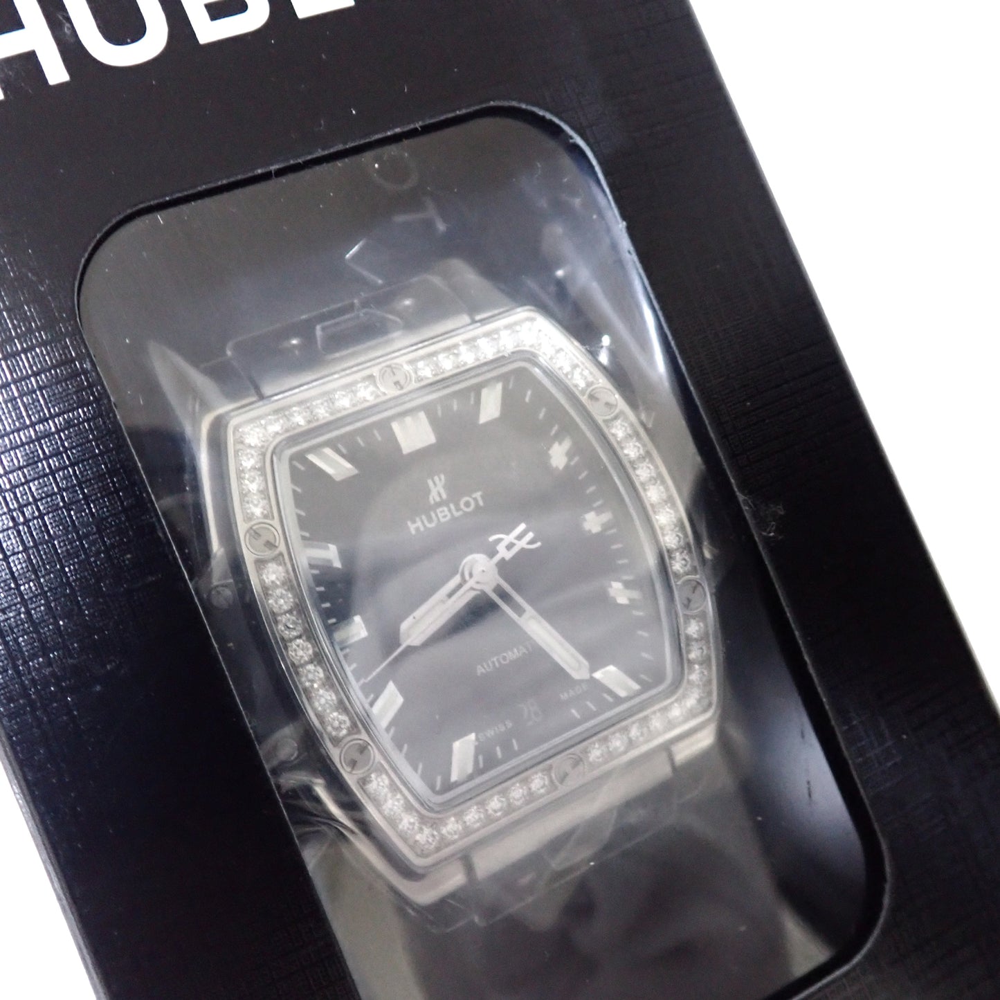新品 未開封 HUBLOT ウブロ スピリット オブ ビッグバン チタニウム ダイヤモンド 665.NX.1170.RX.1204 レディース 腕時計