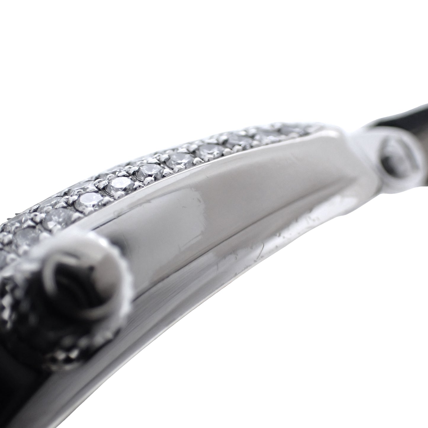 K18WG ベゼルダイヤ FRANCK MULLER フランクミュラー ロングアイランド モノプッシャー クロノグラフ 1100MPD メンズ 腕時計