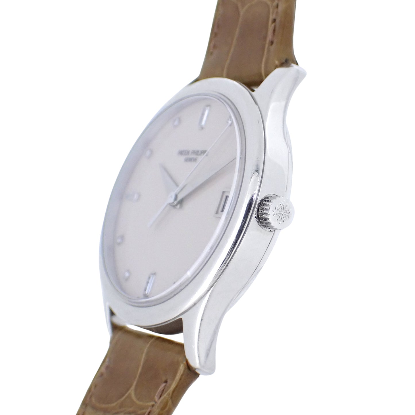 Pt950 PATEK PHILIPPE パテックフィリップ カラトラバ 3998P 3Pバケットダイヤ 8Pダイヤ メンズ 腕時計