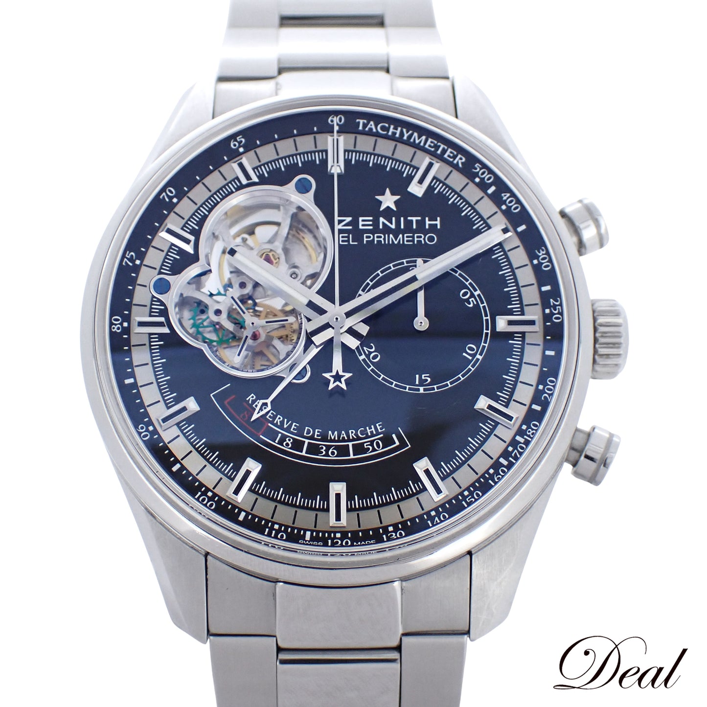 ZENITH ゼニス クロノマスター オープン エル・プリメロ 03.2080.4021/21.M2040 パワーリザーブ メンズ 腕時計