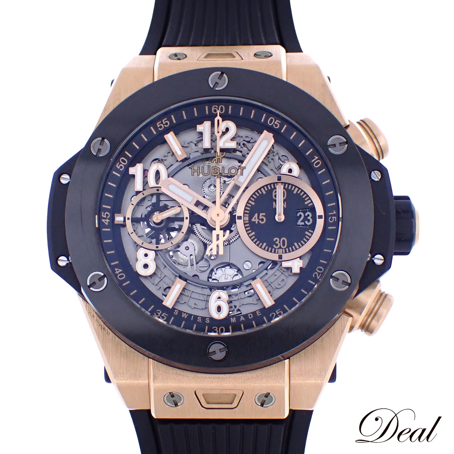 HUBLOT ウブロ ビッグバン ウニコ キングゴールド セラミック 421.OM.1180.RX メンズ 腕時計