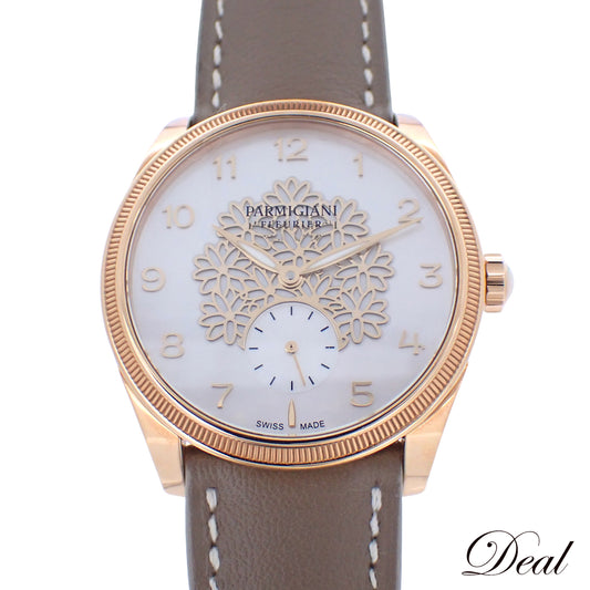 50本限定 K18RG PARMIGIANI FLEURIER パルミジャーニフルリエ トリック フルール PFC803-1500020-HC6181 スモールセコンド レディース 腕時計