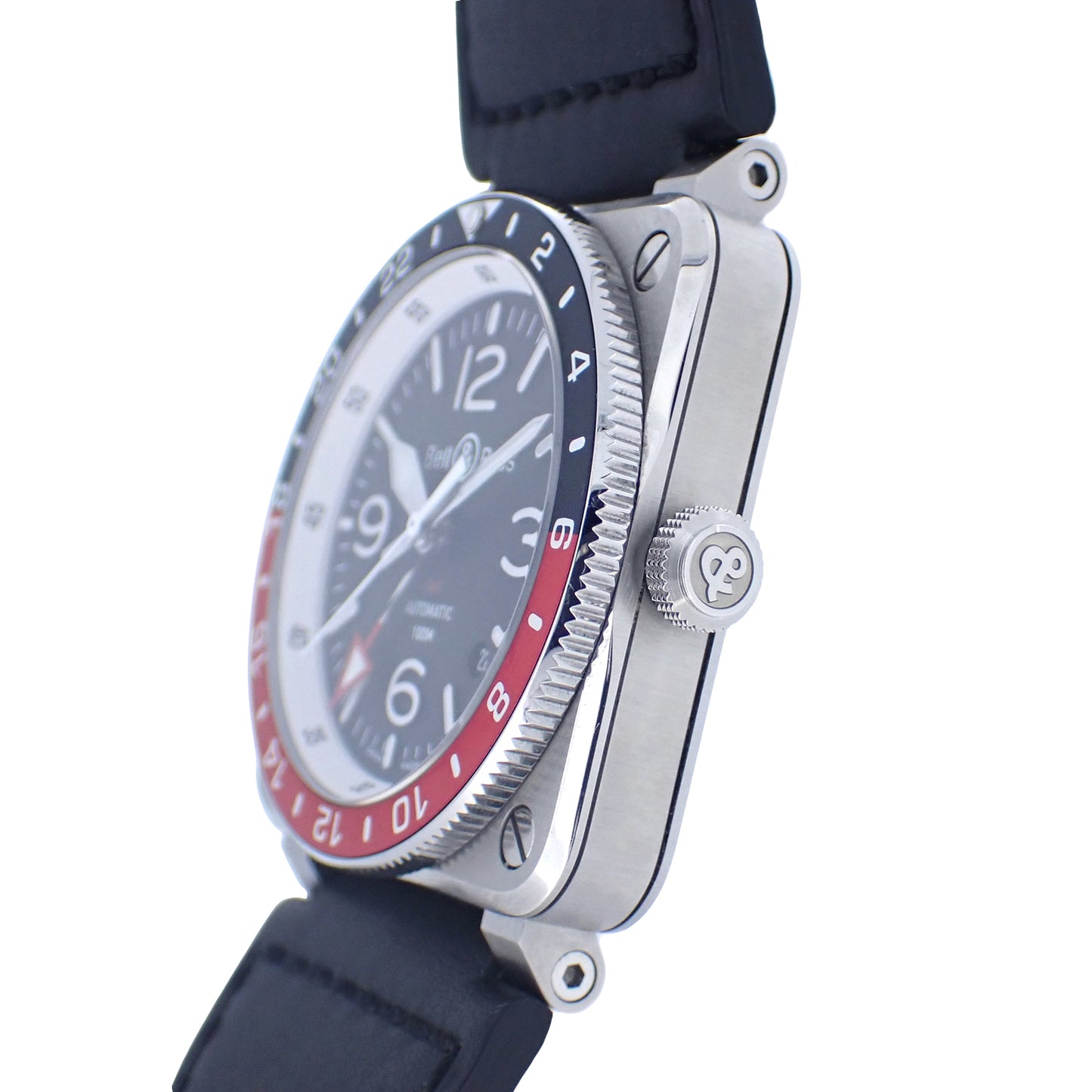 Bell＆Ross ベル＆ロス BR03 GMT ブラック BR0393-BL-ST/SCA メンズ 腕時計