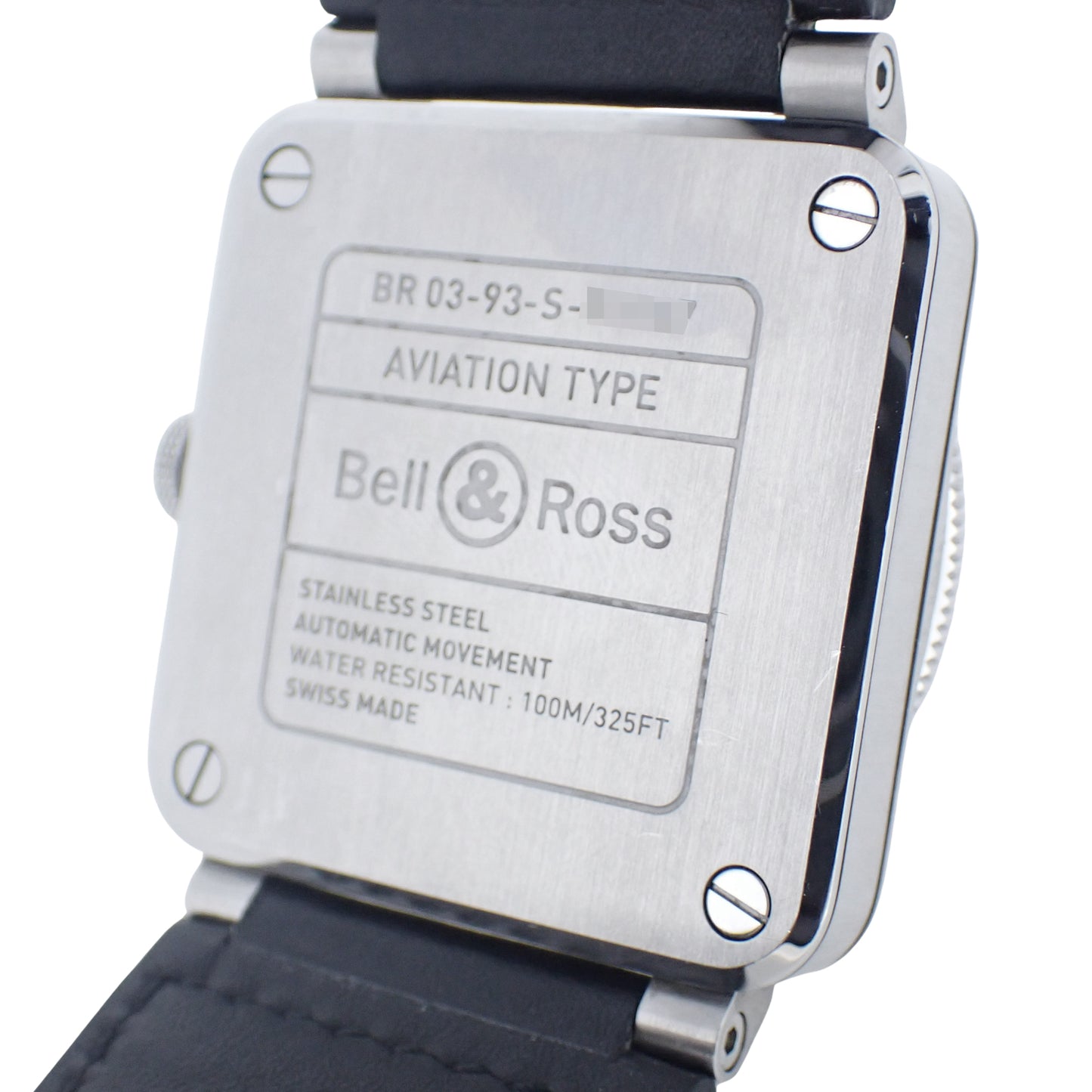 Bell＆Ross ベル＆ロス BR03 GMT ブラック BR0393-BL-ST/SCA メンズ 腕時計