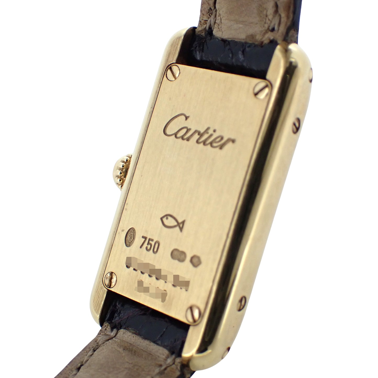 K18YG Cartier カルティエ タンクアロンジェ W1529956 レディース 腕時計