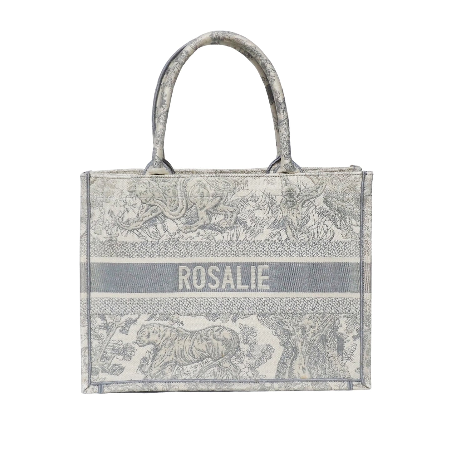 DIOR ディオール BookTote ブックトート ミディアム トワル ドゥ ジュイ エンブロイダリー M1296ZTDT_M20I ホワイト ホワイト レディース トートバッグ