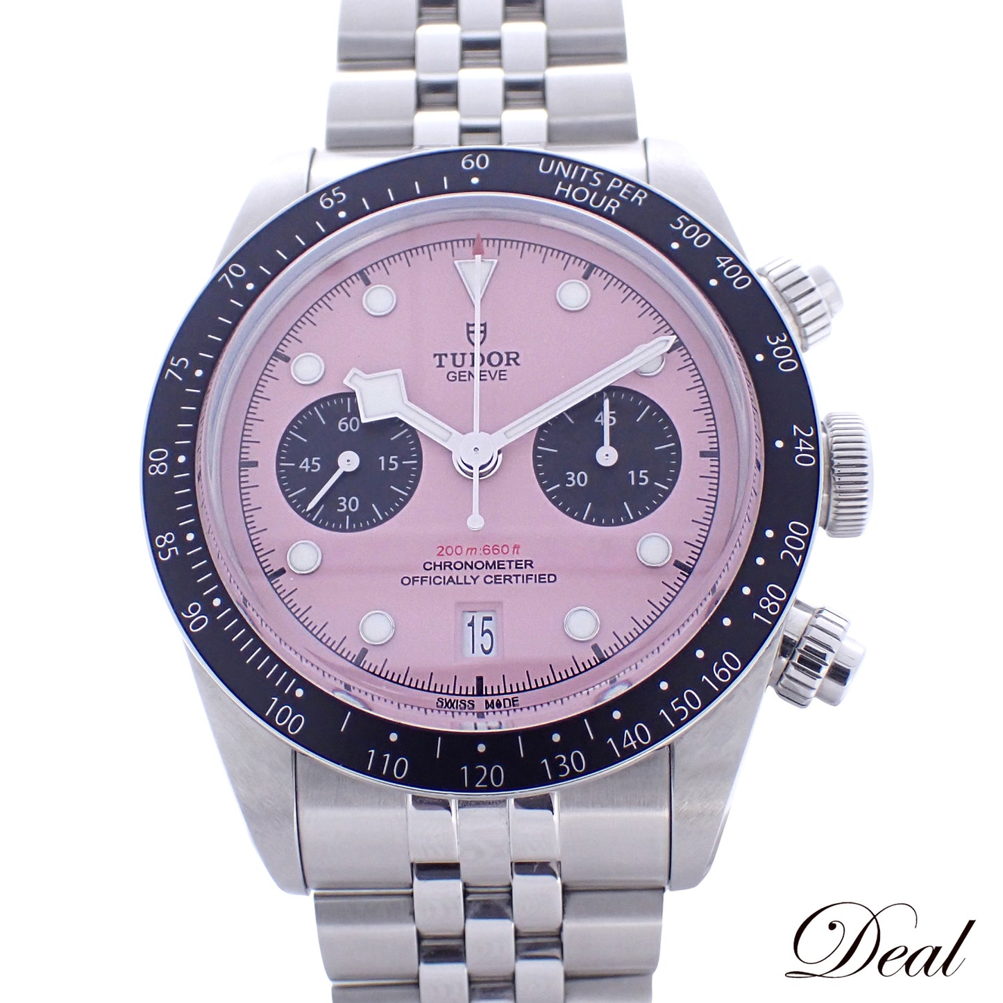 TUDOR チューダー ブラックベイ クロノ 79360N ピンク×ブラック メンズ 腕時計
