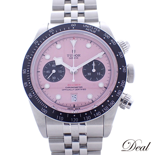 TUDOR チューダー ブラックベイ クロノ 79360N ピンク×ブラック メンズ 腕時計